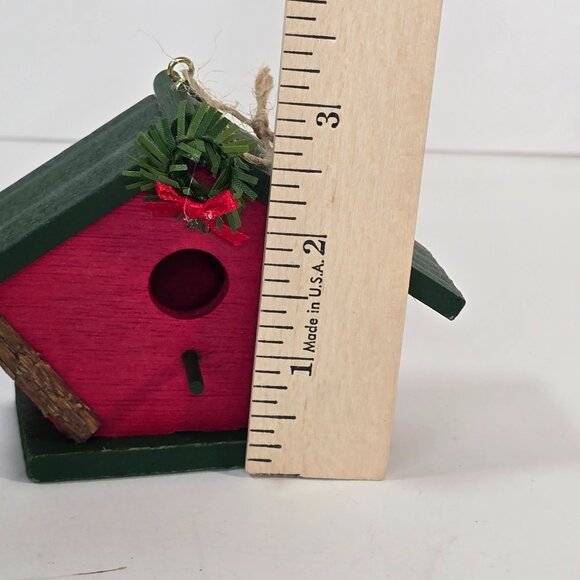 Bird Themed Christmas Ornament Crafts Lot Cardinal Dove Birdhouse Nest Holiday - Picture 8 of 16
